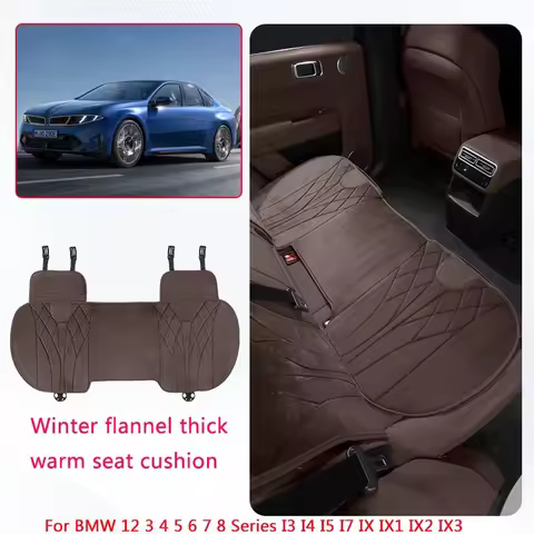 For BMW 12 3 4 5 6 7 8 Series I3 I4 I5 I7 IX IX1 IX2 IX3 Car Winter Suede Thick Warm Seat Cushion An