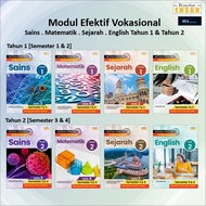 [Penerbit Ehsan] Modul Efektif Vokasional Sains . Matematik . Sejarah .  English Tahun 1 & Tahun 2