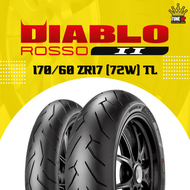 ยาง PIRELLI  Diablo ROSSO II  ขนาด  R-170/60 ZR17 ( 1 เส้น )