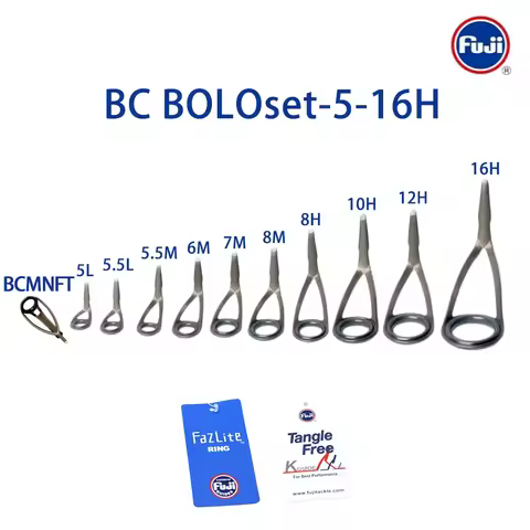 Original Fuji KL guide set Fazlite ring Mid Night Blue Eye for Bolognese Fishing Rods