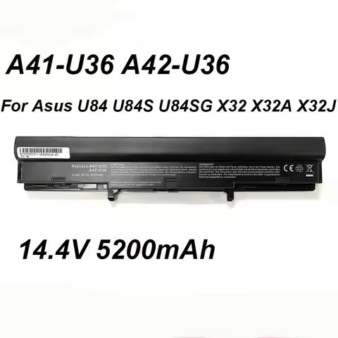 A41-U36 14.4V 5200mAh Laptop Battery For ASUS U36 U36J U36JC U36K U36KI U36S U36SD U36SG U82 U82E U8