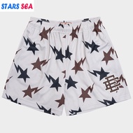 New summer men's shorts, casual shorts, fitness and sports beach shorts, breathable mesh shorts, jog