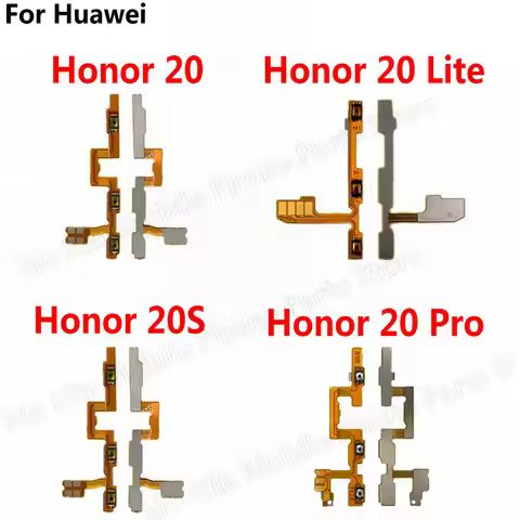 Power On Off Button Volume Switch Control Flex Cable Ribbon Replacement Parts For Huawei Honor 20 Li