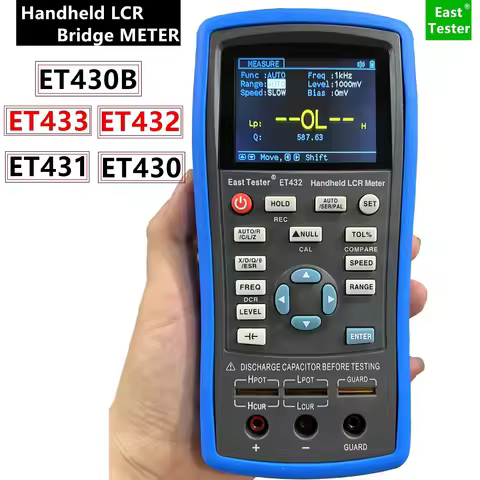 ET430 ET431 ET432 ET433 Multifunction Handheld LCR Digital Bridge Meter High Precision Capacitance I
