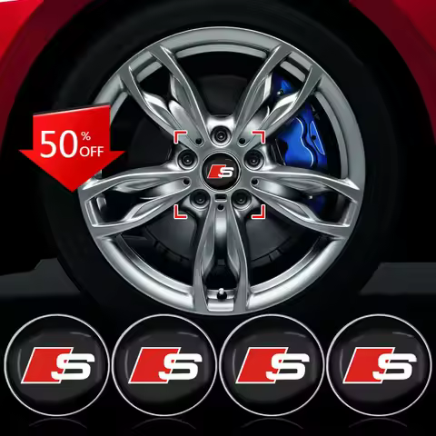 60MM Car Wheel Hub Center Caps Rims Car Series Auto Emblems Cover For Audi A6 Q3 A3 B5 B6 B7 B8 B9 Q
