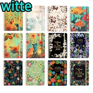 WITTE 2026 Planner, Agenda A5 Calendar 2026, Monthly Tabs Weekly and Monthly Jan.2026 - Dec.2026 Aca