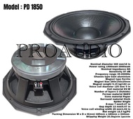 SPEAKER PRECISION DEVICES PD1850/PD 1850 (18 INCH)SPEAKER KOMPONEN LOW