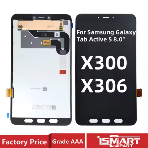 8.0" For Samsung Galaxy Tab Active 5 LCD SM-X300 SM-X306 X300 X306B Display Screen Touch Digitizer A