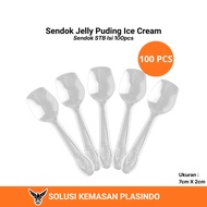 100PCS Small Ice Cream Pudding Jelly Spoons STB Spoon/