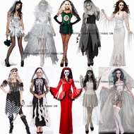 Halloween COS Party Costume Cosplay Uniform Ghost Bride Wedding Dress Dry Corpse Zombie Vampire Cost