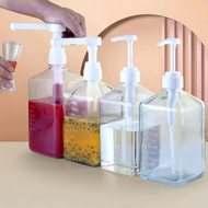 Rightfeel Home 1600ml Liquid Dispenser With Scale Coffee Syrup Bee Drip Bottle With Hydraulic Pump N