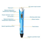 [Free 10m Filament] 3D Printing Pen Set High Temperature 3d Drawing Pen Filament 3D Pen 3D Doodle Pr