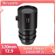 7artisans 120mm T2.9 Spectrum Series Macro Cine Lens Macro2X MF Cinema Lens Full-frame Camera