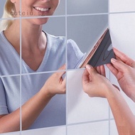 Mirror Tile Wall Sticker Square Self Adhesive Stick On 0.1mm Bathroom