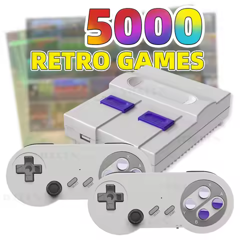 16bit Retro Game Console HDMI-Compatible 4K TV Super Game Console Machine For SNES NES System 5000 G