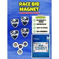 Race Bib Holder Magnet for Marathon running bib clips light weight