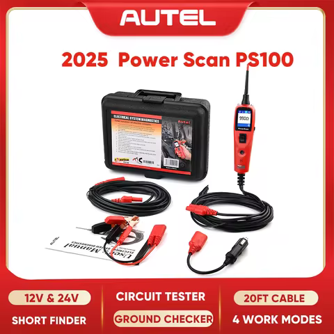 2025 Autel PowerScan PS100 Electrical System Diagnostic Tool Automotive Circuit Tester Power Circuit
