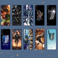 for VIVO Y03 Y30T Y18 Y18S Y18E T3 Y37M Y19S Y28 V40 PRO Z9 lite Attack on Titan Soft black TPU phon
