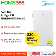 Midea Solo Bar Fridge 93L MDRD143FGB01-SG