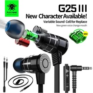 Plextone G25 Noise Reduction Magnetic In Ear Earphone With Mic Earphone Gaming Headset Headphone Ear
