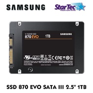 SAMSUNG SSD 870 EVO SATA III 2.5" 500GB / 1TB / 2TB