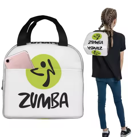 Fitness Z-Zumba-S Dance Insulated Lunch Bag for Women Kids Leakproof Food Boxes Thermal Lunch Box To