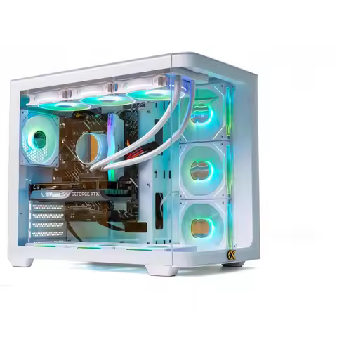Gaming PC -, RTX 5080 16GB, 16GB RAM DDR5, 1TB M.2 SSD, 3 Fans Water Cooler, 7 Fans RGB Case (R7 780