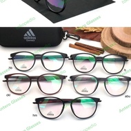frame kacamata pria bulat sporty adidas 6058 grade original