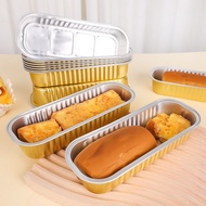 5-piece Barbecue Aluminum Foil Tin Box, Cheese Durian Cake Baking Box, Insulated Food Packaging Cont
