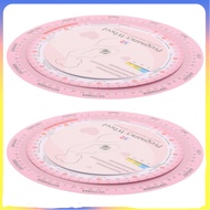 2Pcs Pregnancy Wheel Paper Multi Color Due Date Calculator for Pregnant Women