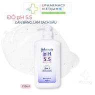 Sữa tắm Johnsons Adult pH 5.5 dưỡng ẩm da dành cho người lớn [750ml]