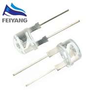 (10PCS) F8 8mm Straw Hat LED Emitting Diode Micro Indicator White Red Green Blue Yellow Orange UV RG