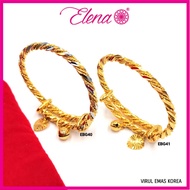 Elena Emas Korea Bangle Baby - Gelang Tangan Budak (Bangle) (EBG40) (EBG41)