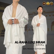 AL-Raha Luxe Ihram by Ummahway Ihram Umrah / Haji lelaki 100% Premium Cotton Nipis Tak Jarang Lightw