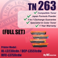 (FULL SET) Compatible Laser Toner Cartridge TN-263 TN263 TN-263BK / TN-263C / TN-263M / TN-263Y For 