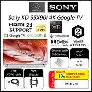 Sony 55" 4K/120fps HDR Full Array LED Google TV ( Android TV) - XR-55X90J *Free Bracket + HDMI Cable