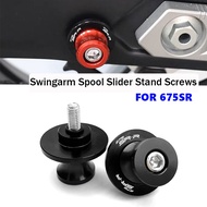 For CFMOTO 675SR-R 675SR 675 SR-R Motorcycle Accessories 10MM Swingarm Spool Slider Stand Screws