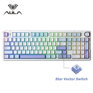 AULA | AULA F99 PRO Wireless Gaming Mechanical Keyboard Tri Mode Hot Swappable 99 Keys Gasket Struct