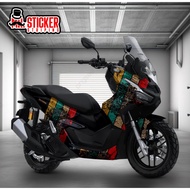 Decal Print Honda ADV 160 ADV 150 full body custom sticker free California theme surf motifDesign (D