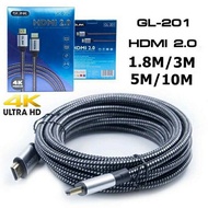 HDTV cable 2.0 4K 3D G-LINK GL- 201 Good Quality 1.8/3/5/10 Meters.