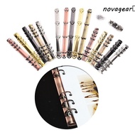 NOVAGEAR​ Spiral Rings Binder Clip Colorful A5 A6 A7 File Folder Clip with Screw File Folder Refilla