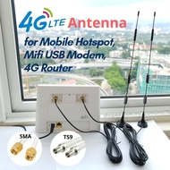 3G 4G LTE Wifi External High Gain SMA TS9 Antenna for Router Mifi USB Hotspot 5 6 7 9 10 15dBi SMA TS9 E5573 E8372 E5577