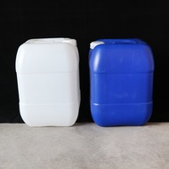 Tong plastik kimia 25L, tong 25kg yang boleh disusun, tong segi empat 25kg, tong kalis cahaya, tong 