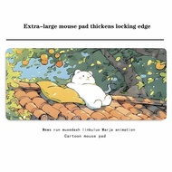 Summer Cute Cartoon Cat Mouse Pad Oversized Thick Wear-Resistant Girl Keyboard Laptop Desk Pad FL260
