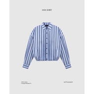 WOOD ELEMENT shirt - WOOD ELEMENT | HAN SHIRT cotton cropped form
