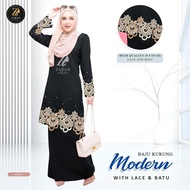 High Quality Baju Kurung Modern Zalia With Front Prada Lace/Sulam New Arrival Zalia