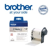 PG Brother DK-22212 62mm x 15.24m Brother Tape DK22212 Pita Panjang Berterusan Label Filem (Hitam pa