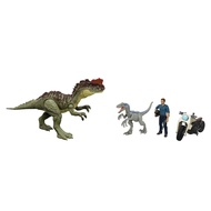 Dominion 3 Pack Figures & Dinosaurs, Owen Grady Motorcycle Yangchuanosaurus & Blue, Helmet & Tranqui