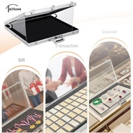 tachiuwa Card Display Case Aluminium Show Box Lockable Tabletop Showcase with Secure Lock And Handle