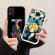 HK-34 Luffy One Piece Shockproof Casing for Black and White Silicone OPPO Realme Narzo Q3 30 8 8S V1